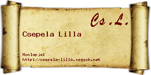 Csepela Lilla névjegykártya